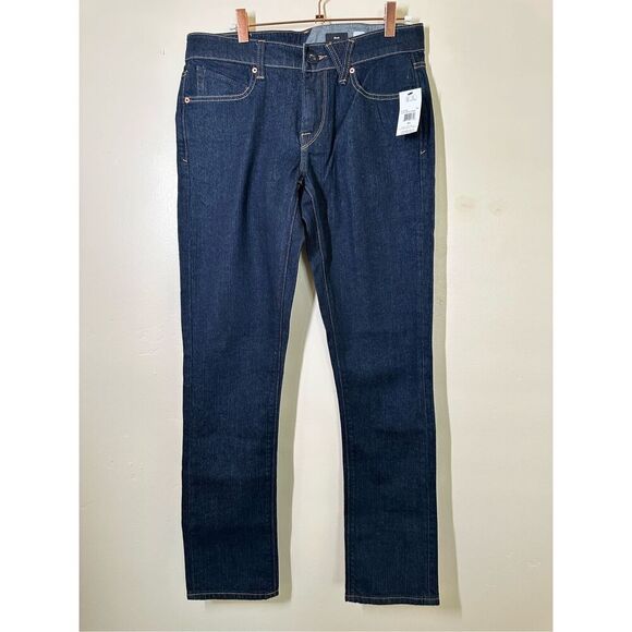 Volcom Men’s Dark Wash Skinny Jeans Size 31 New - Picture 2 of 6